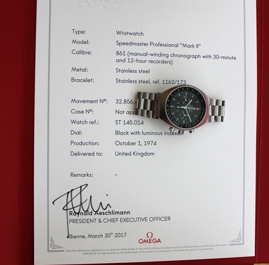Omega Speedmaster Mark II - 145.014 -- Vintage Watch Advisors